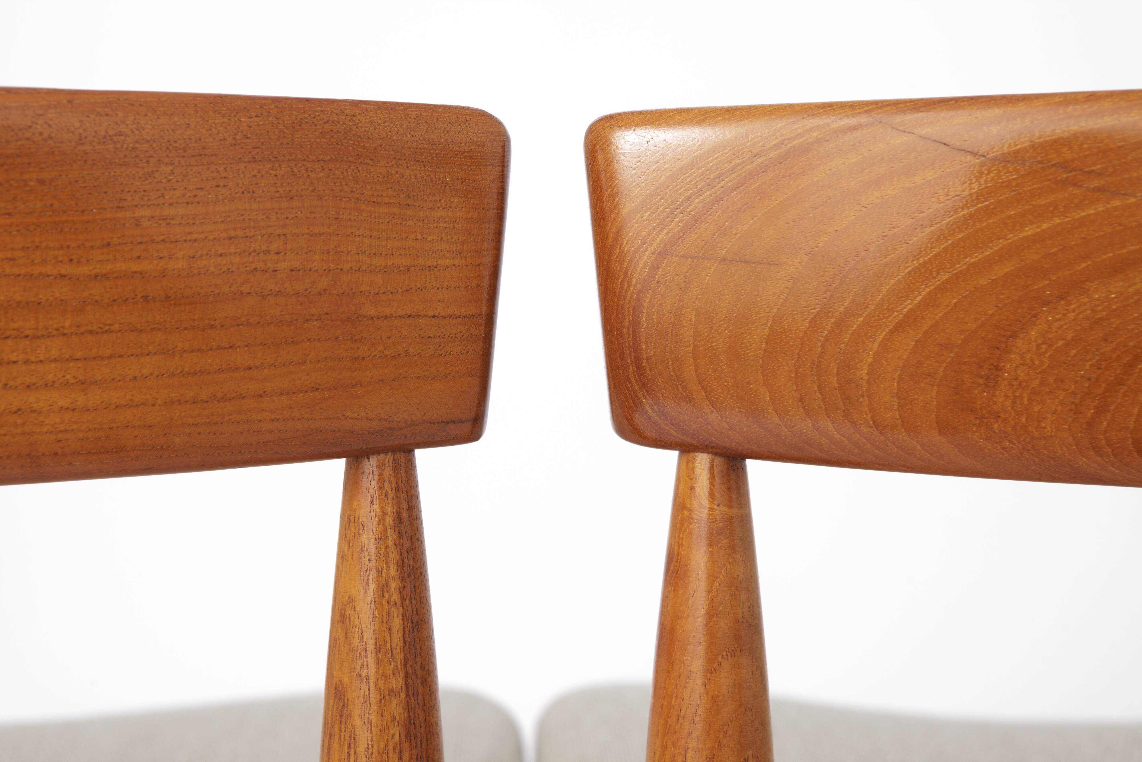 Set of 6 dining chairs in teak by Farsö Stolefabrik Denmark 1960s