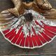 Ceramic hors d'oeuvre server Vallauris shell slipware fish