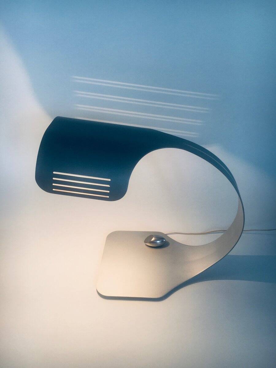Aluminium Colomba Design Desk Lamp by Walter & Moretti, France, 1972