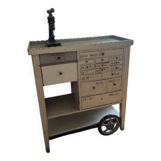 Ancien petit meuble de mercerie