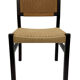 Vintage dining room chairs with papercord seat / 1970 design
