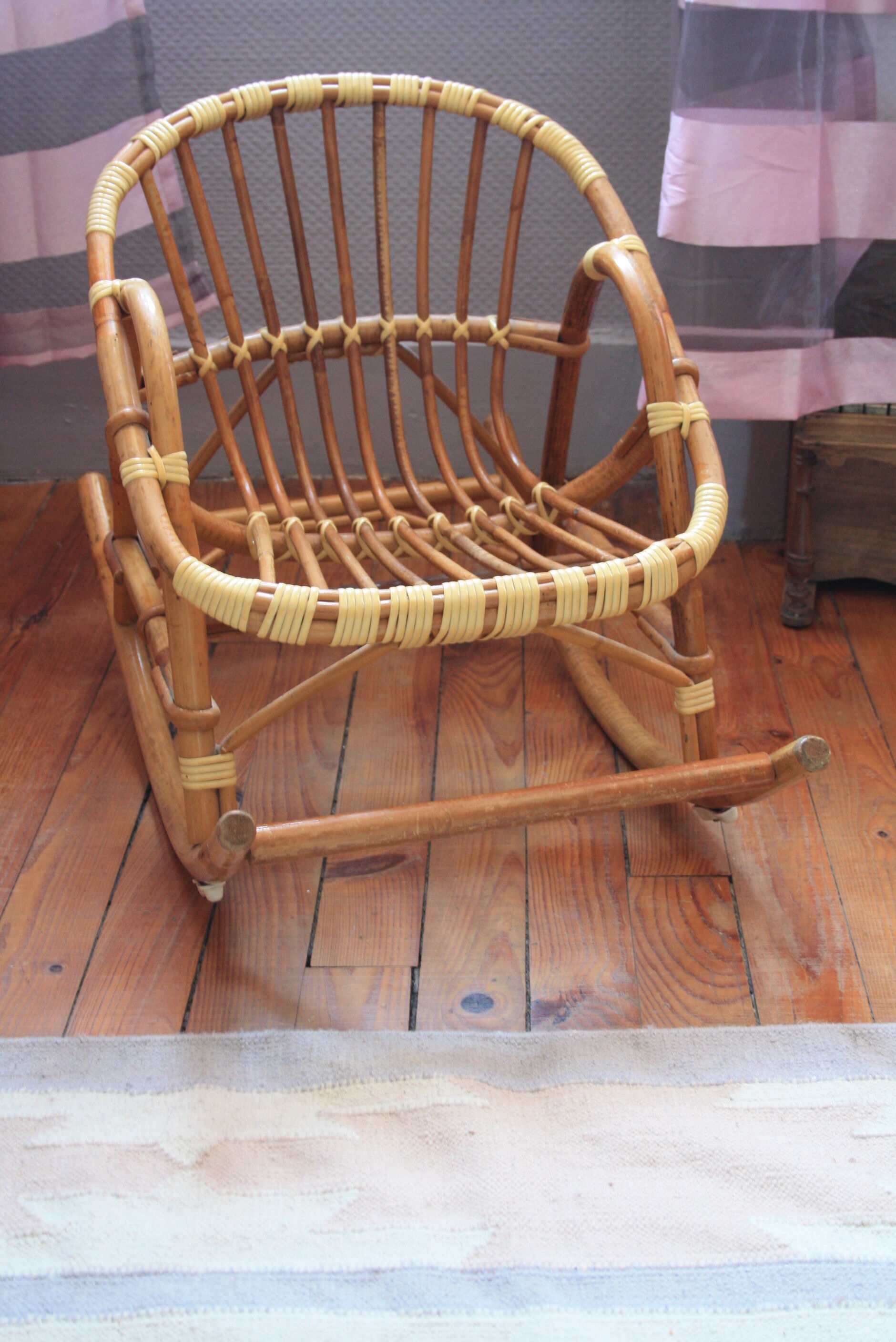 Child rattan rocking chair