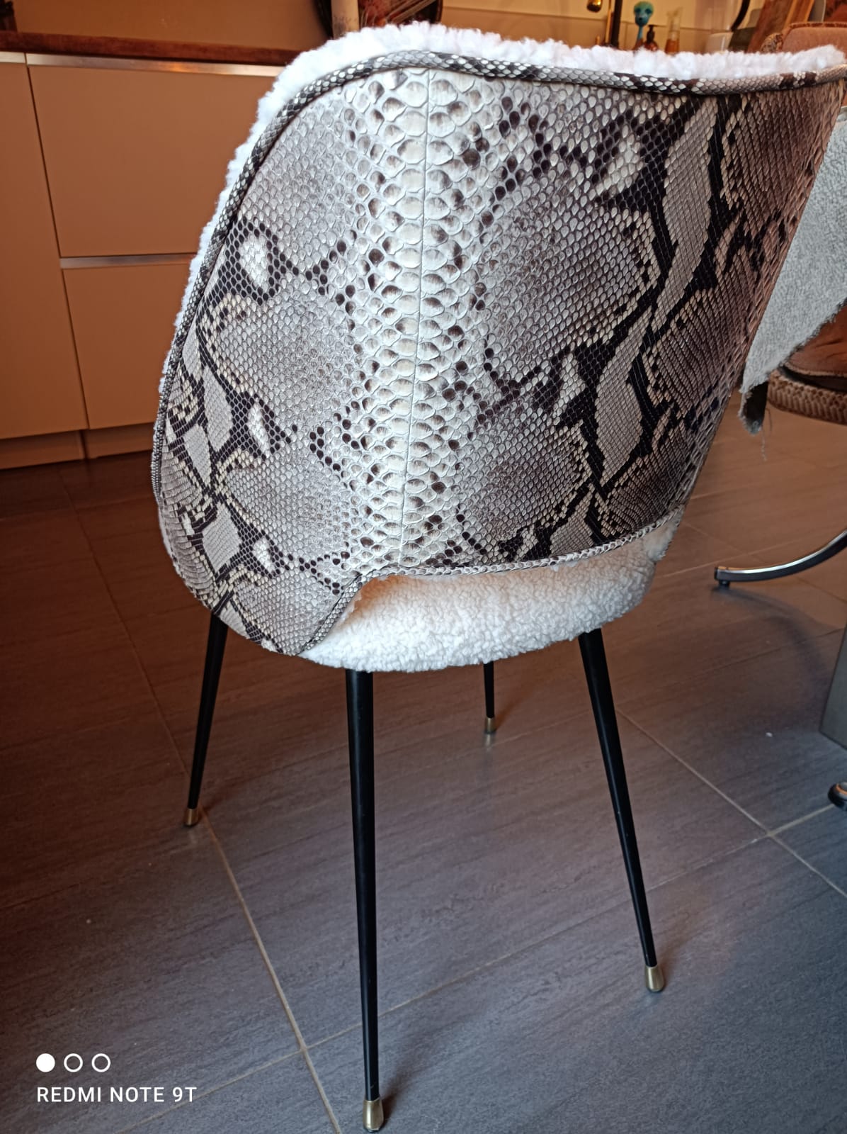 1960s barrel chair, art restoration