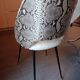 1960s barrel chair, art restoration