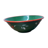 Glazed sheet metal bowl