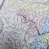 Brazil, old map, printed in 1852.