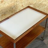 1960s 1970s serving trolley walnut teak Walter Wirz for Wilhelm Renz Design