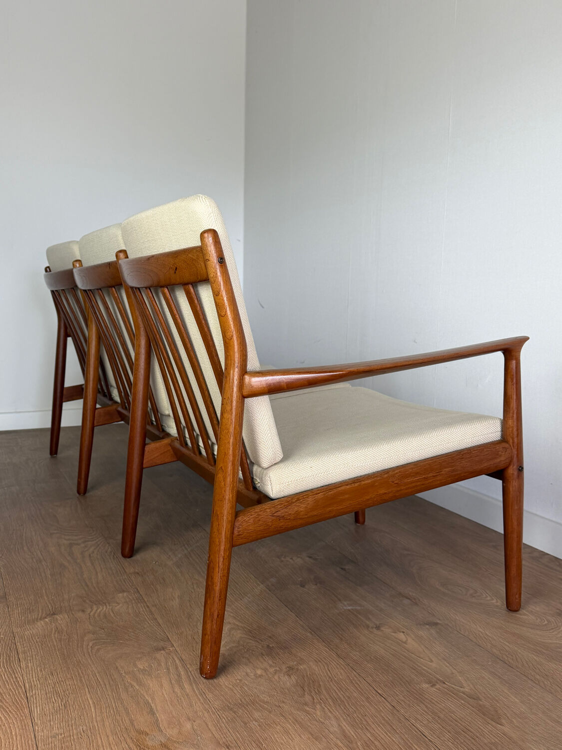 Scandinavian banquette in the style of Sven Ellekaer Eriksen from the 1960s.