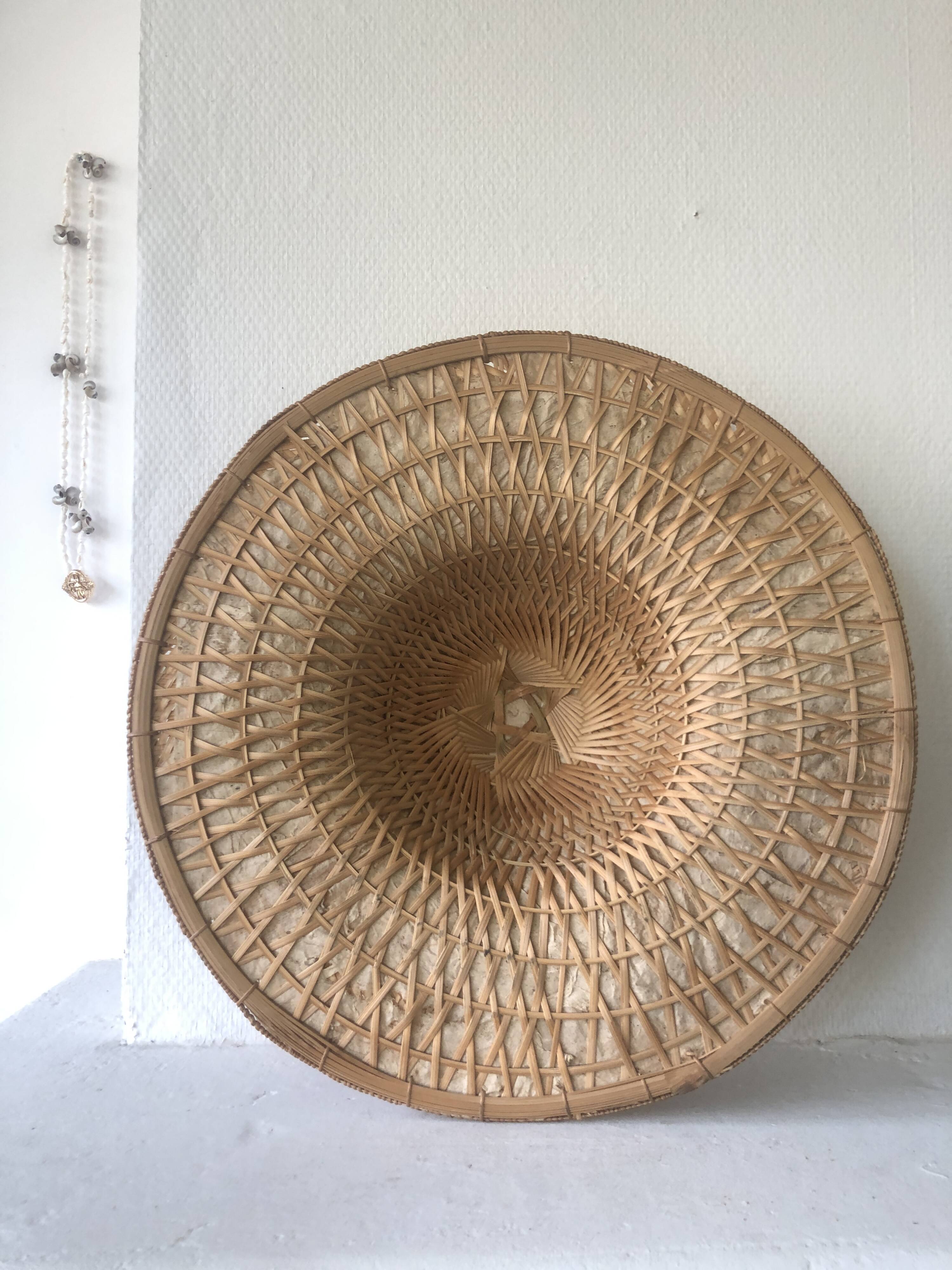 Decorative rattan hat