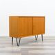 Two-door chest of drawers/sideboard with hairpin legs, 1960s. Restored