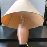 Former schuytener ceramics robert lamp - vintage cream lampshade