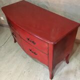 Regency style red dresser