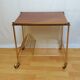 Vintage service range vinyls in teak France 1960