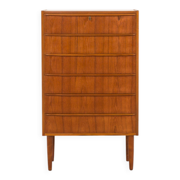 Danish teak chest of drawers, 1960s