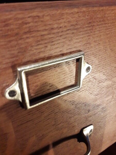 Former furniture of notary in oak 12 drawers 1930