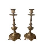 Old pair of candlesticks
