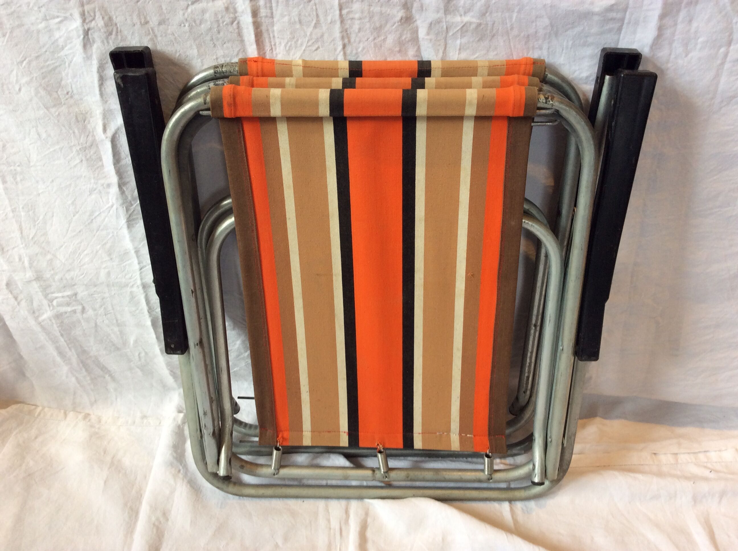 Pair of vintage camping armchairs