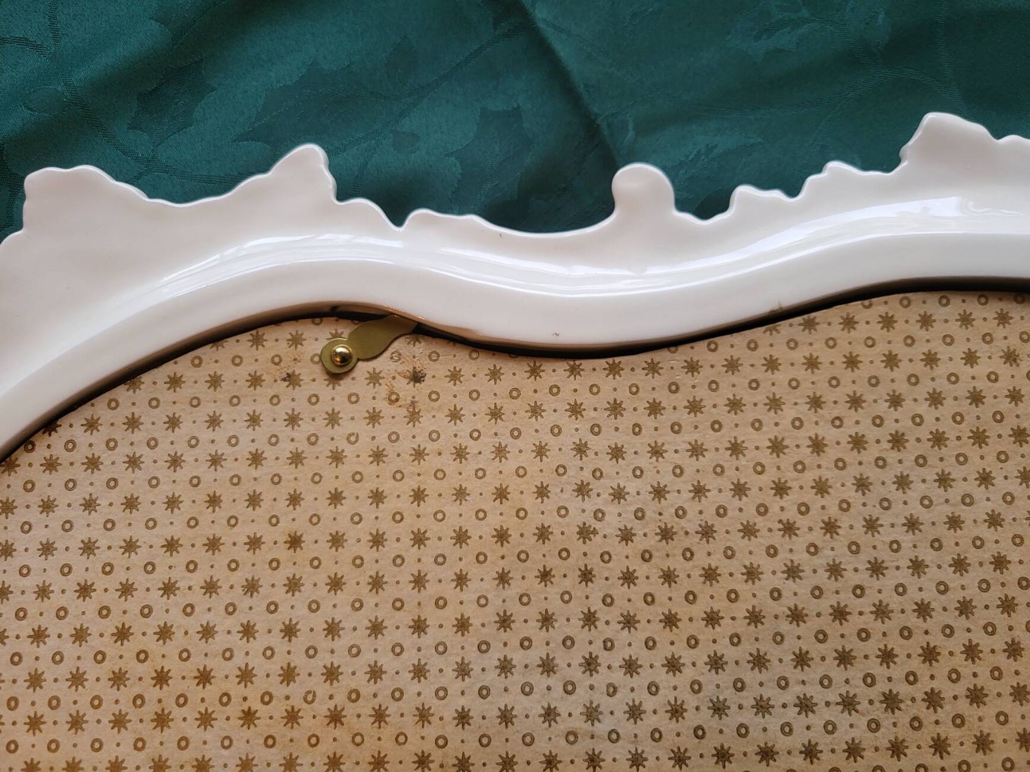 Farnesiana Mirror by Carlo Corvi in ceramic Italy 1950