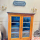 DISPLAY CABINET, CHERRY WOOD BOOKCASE IN DIRECTOIRE STYLE, 19TH CENTURY