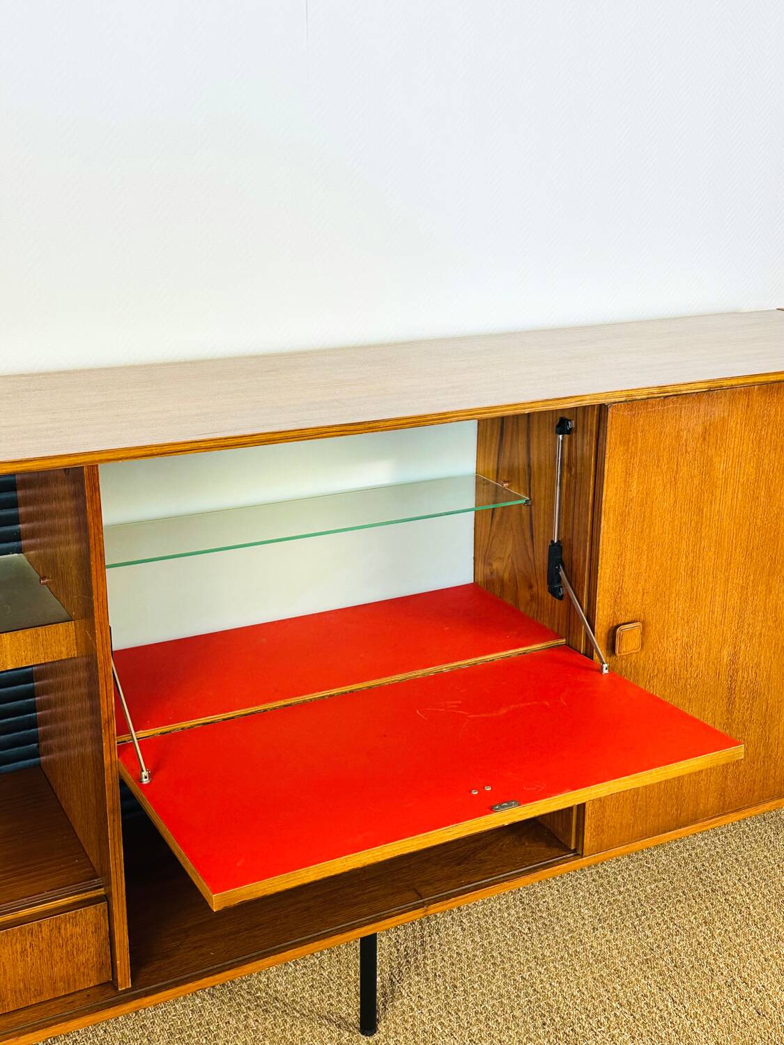 1960s high Scandinavian teak sideboard