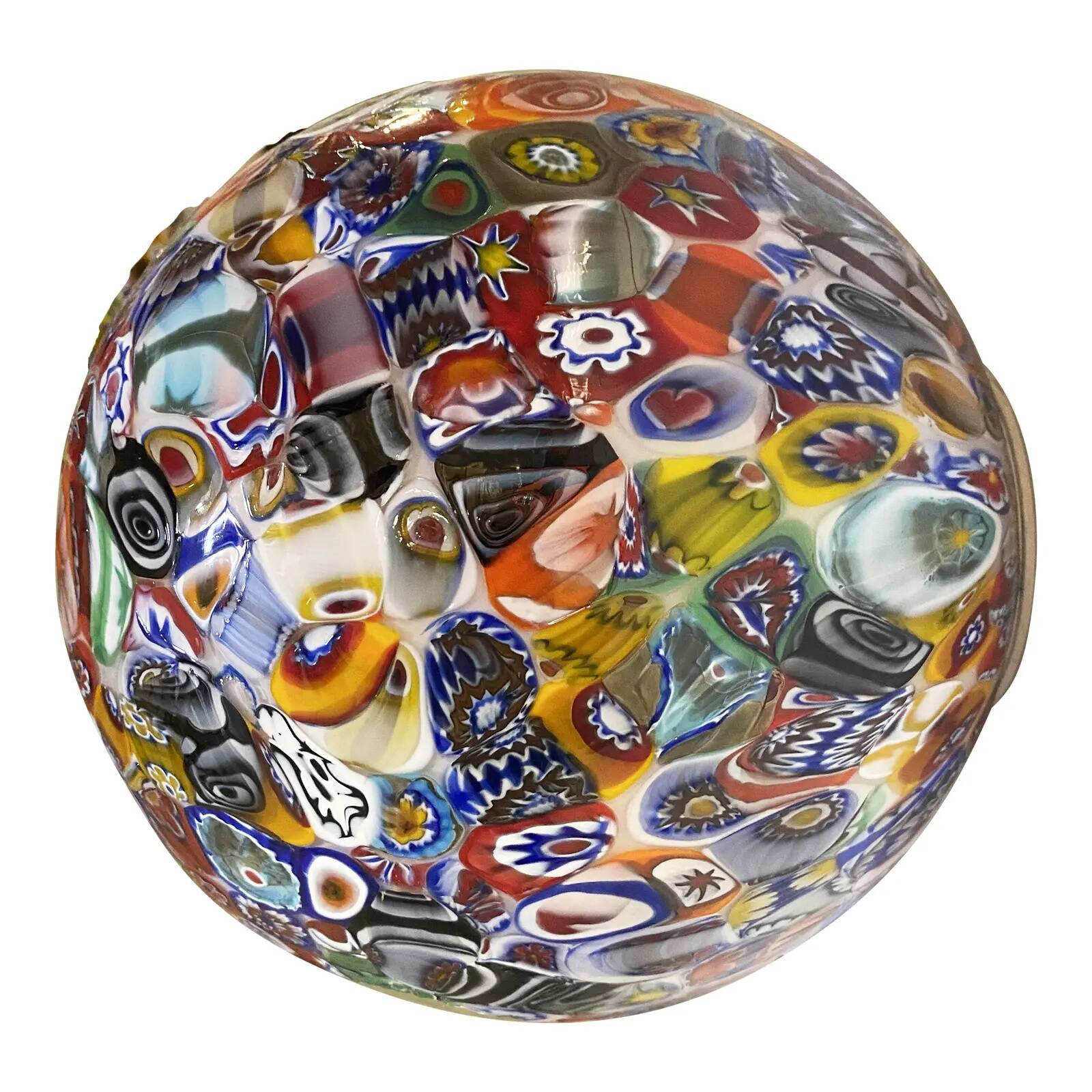 Contemporary Venetian Multicolored "Murrine" Little Sphere Wall Sconce