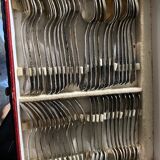 Cutlery set marly silver metal by christoffle