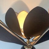▪️The Dolphin Lamp Jennings Lotus Lampshade Hollywood Rengency