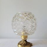 Bronze and glass lamp