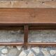 Old Burmese teak bench