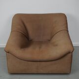 De Sede DS46 Tan / Beige Buffalo Leather Lounge armchair, Switzerland