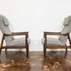 Mid-century high back armchairs by Edmund Homa, GFM, Poland, 1960s, set of