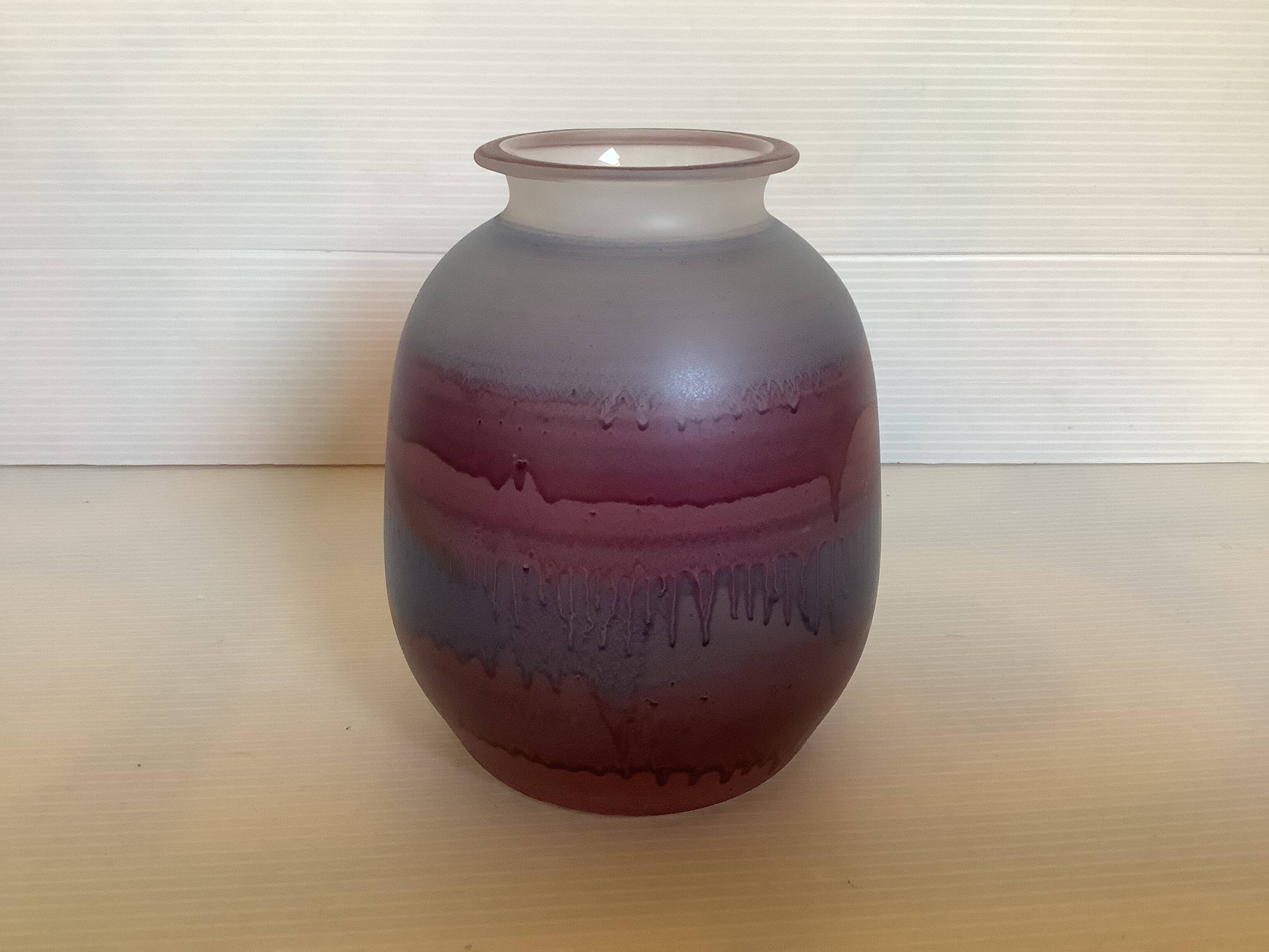 Vase Goebel kristaliglas mauve violet