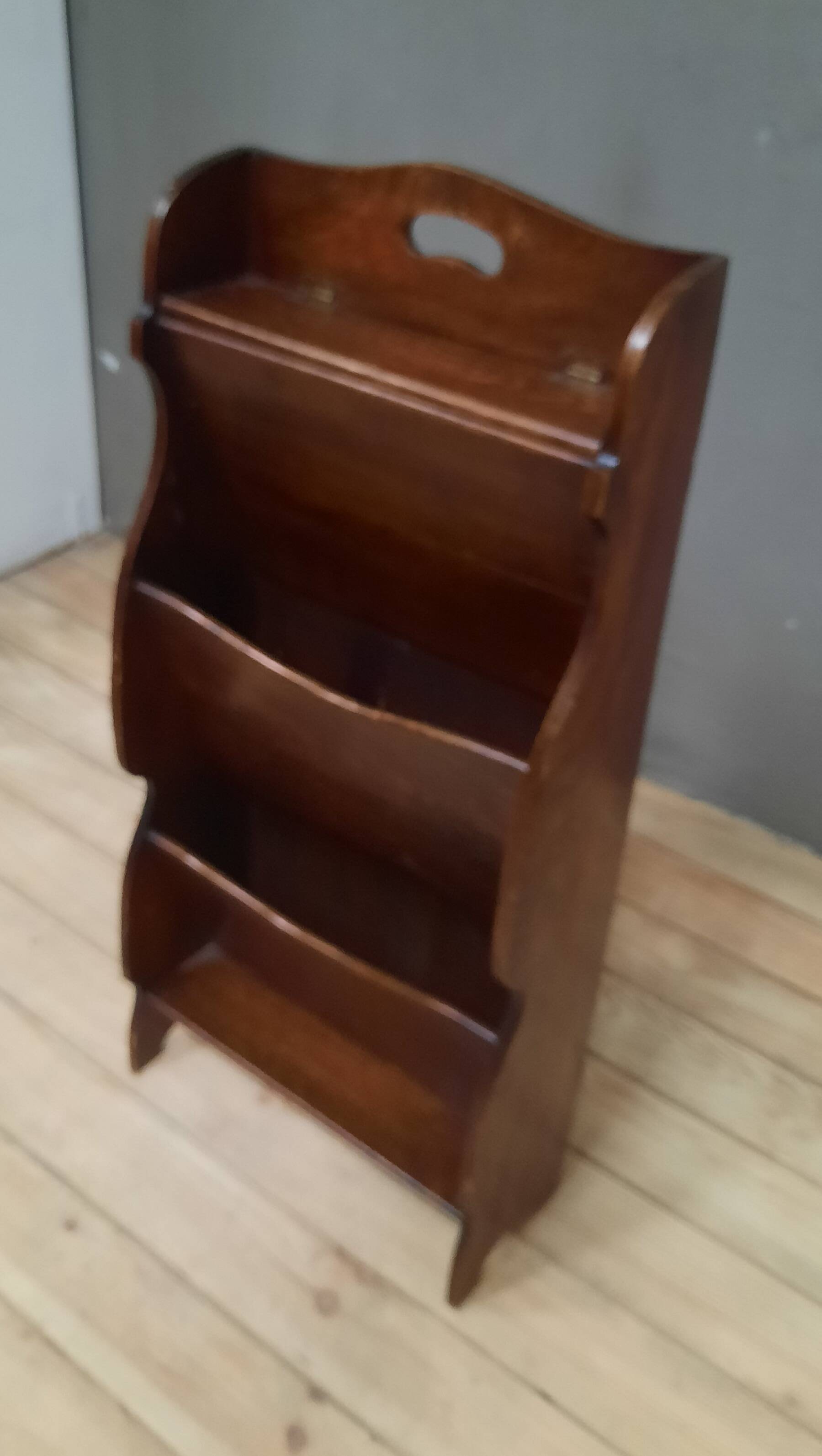Oak magazine rack