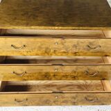 Vintage walnut chest of drawers, compass feet circa 50/60's