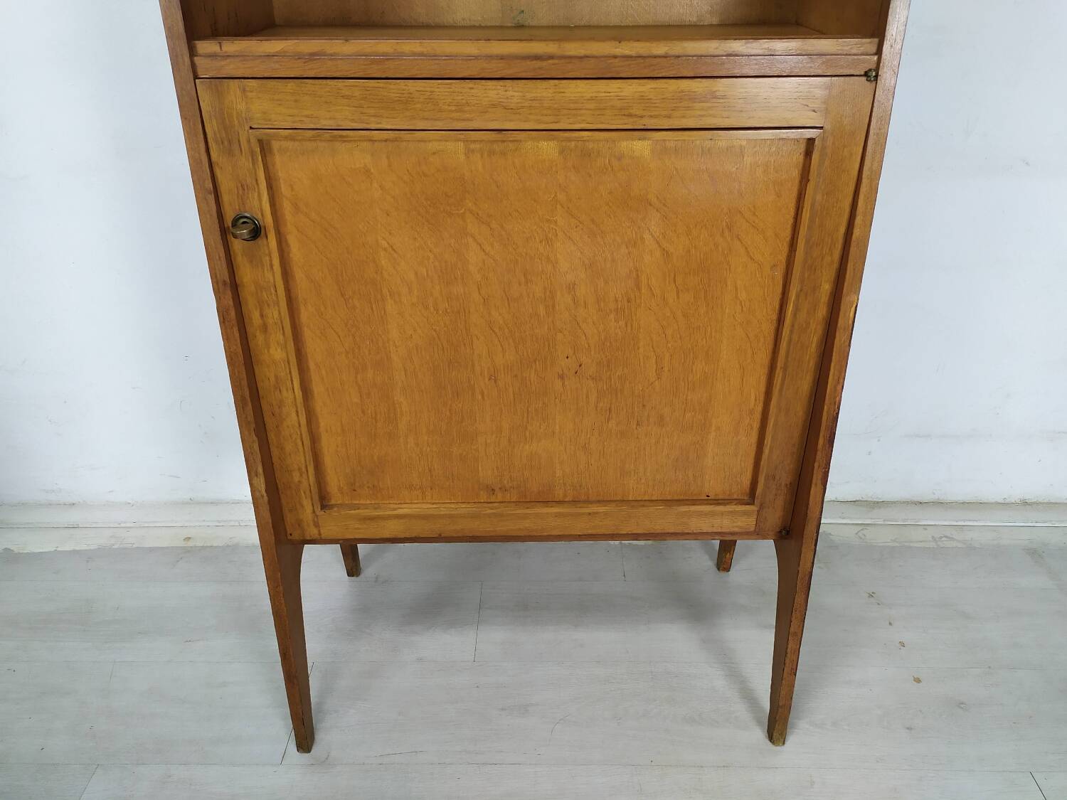 Vintage oak secretary shelf