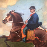 Ancient equestrian painting