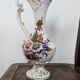 Antique Bassano ewer in cracked ceramic