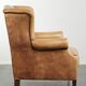 Cow leather wingback armchair with a beautiful timeless English look