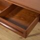 Mid-Century Teak & Rattan Coffee Table, Denmark, 1960s