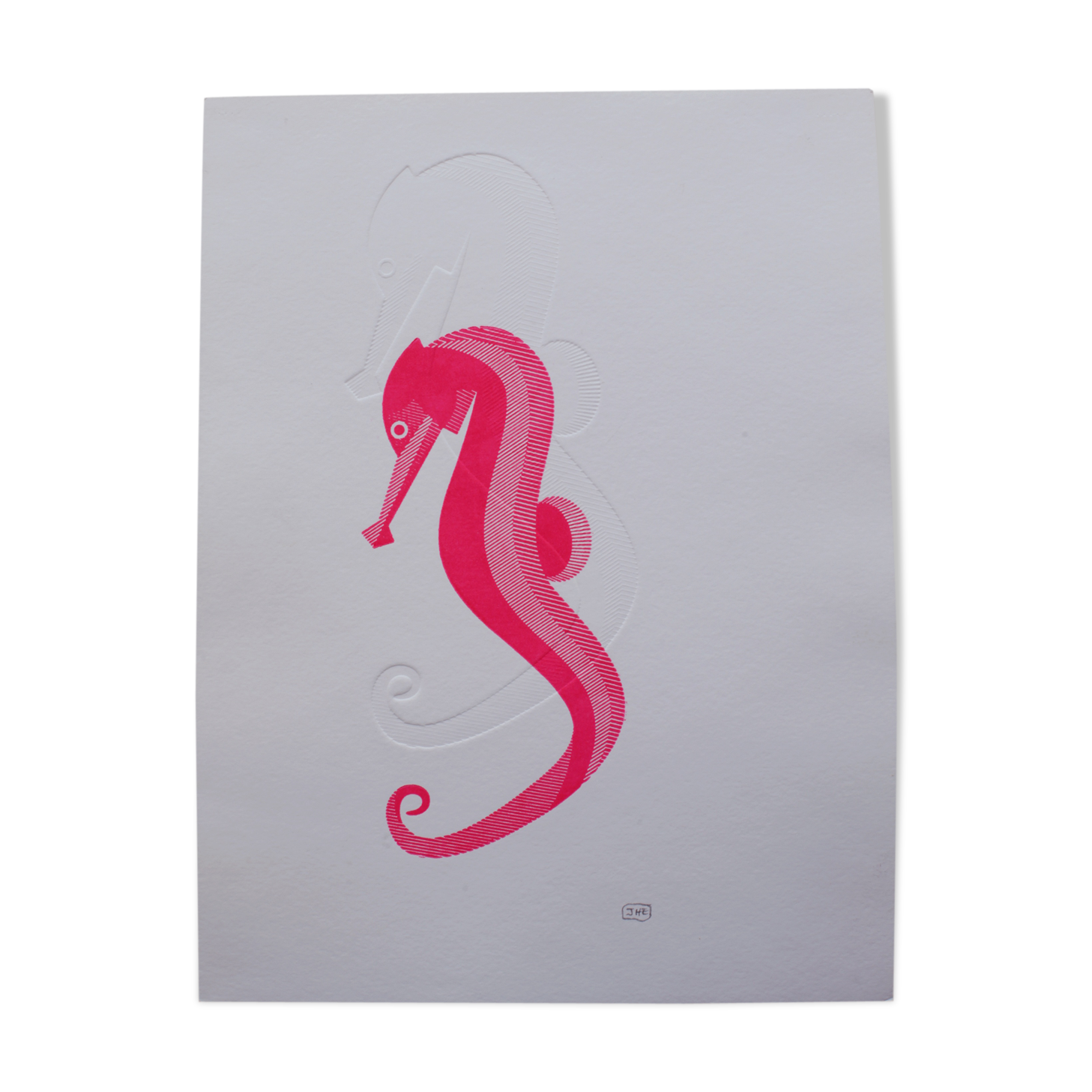 Press engraving duo duo fushia- embossing