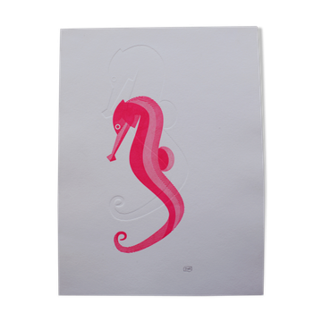 Press engraving duo duo fushia- embossing