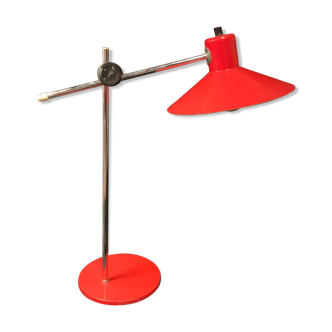 Lampe de bureau design 1970 pop orange