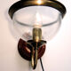 Glass sconce brass gold