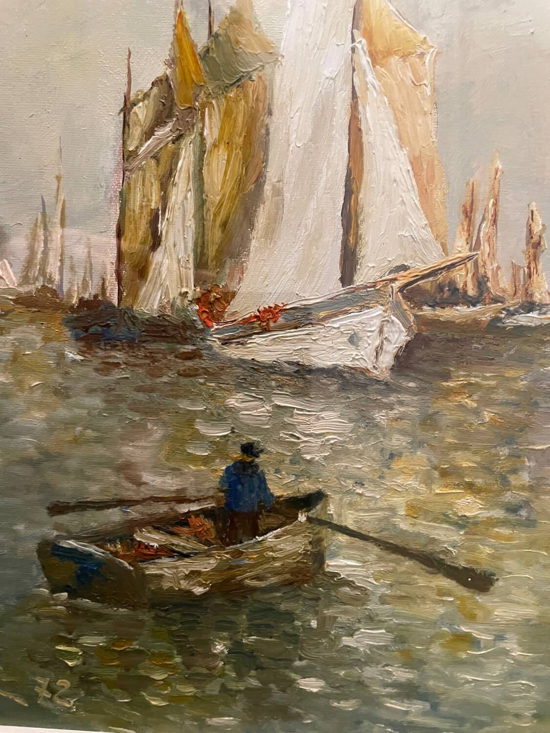 Animated marine landscape painting 20th century