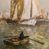 Animated marine landscape painting 20th century
