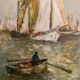 Animated marine landscape painting 20th century