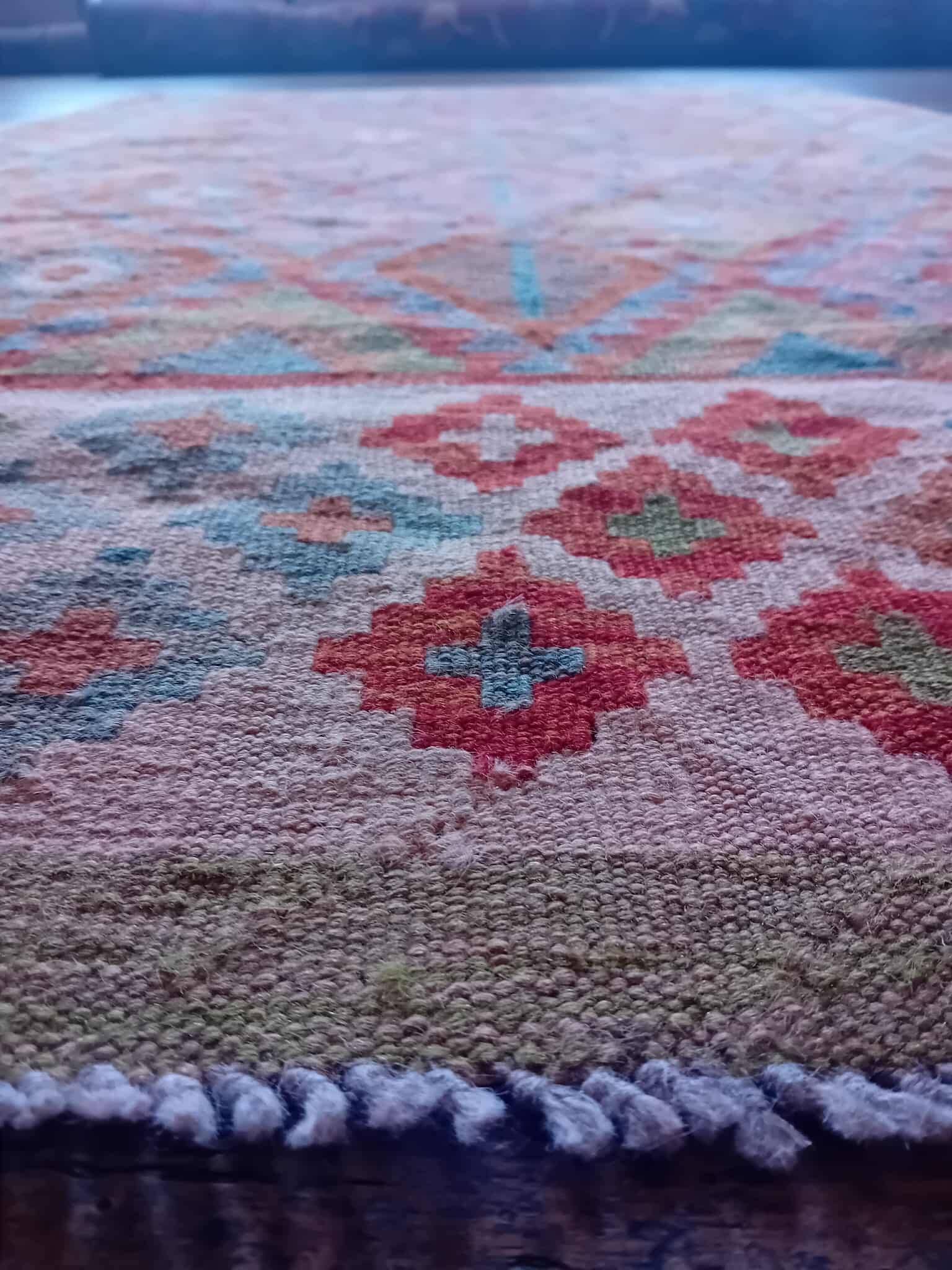 Handmade Afghan Kilim 19x121cm