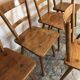 Set of 6 solid beech chairs by Adolf Schneck
