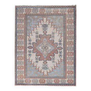 Vintage Turkish Oushak rug 173x227 cm