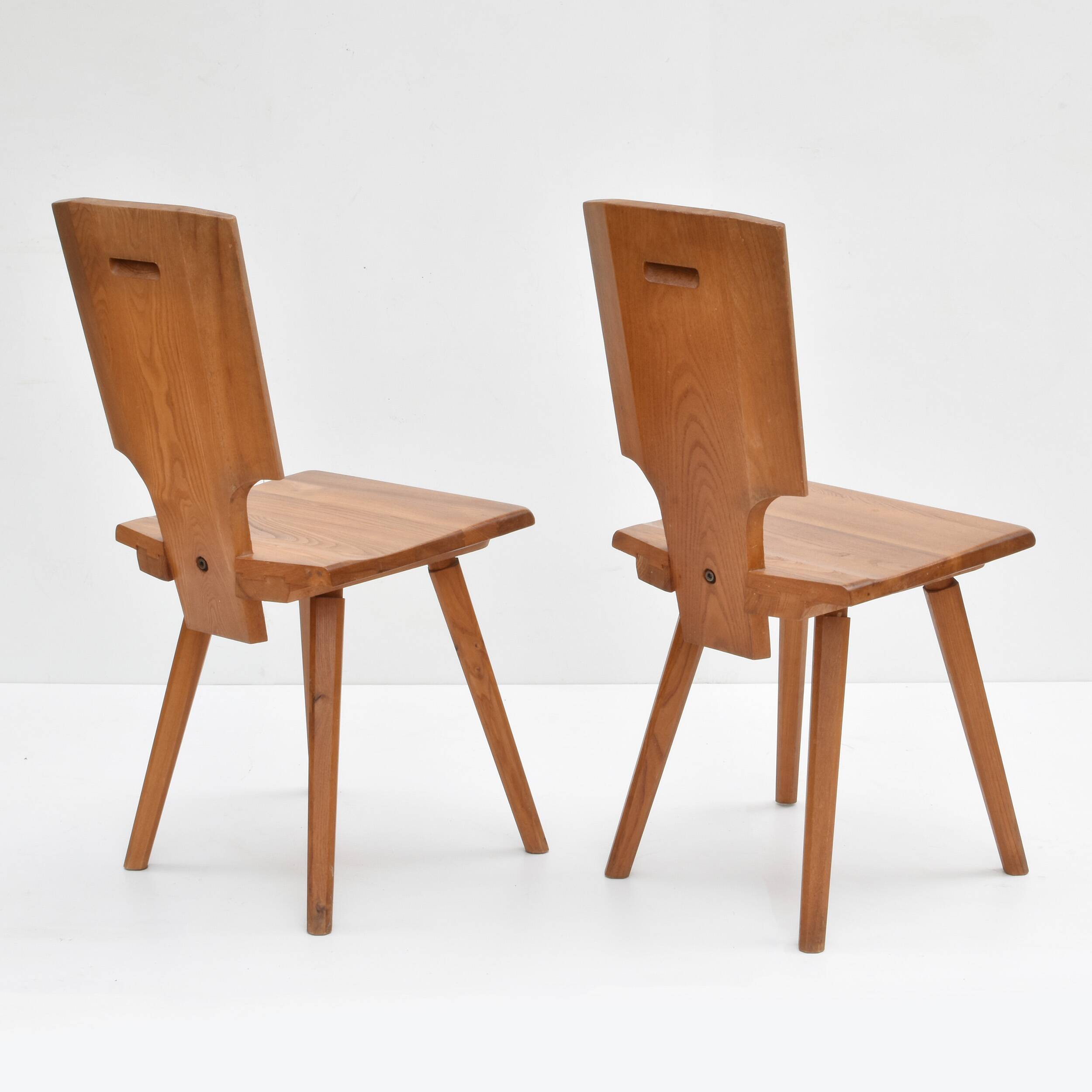 Pierre Chapo - Pair of S28 chairs from the 1970s
